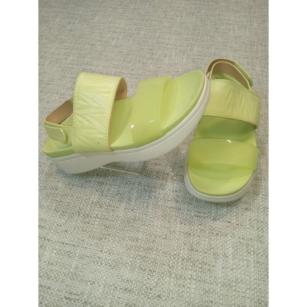 Vionic Lime Green Platform Sandals